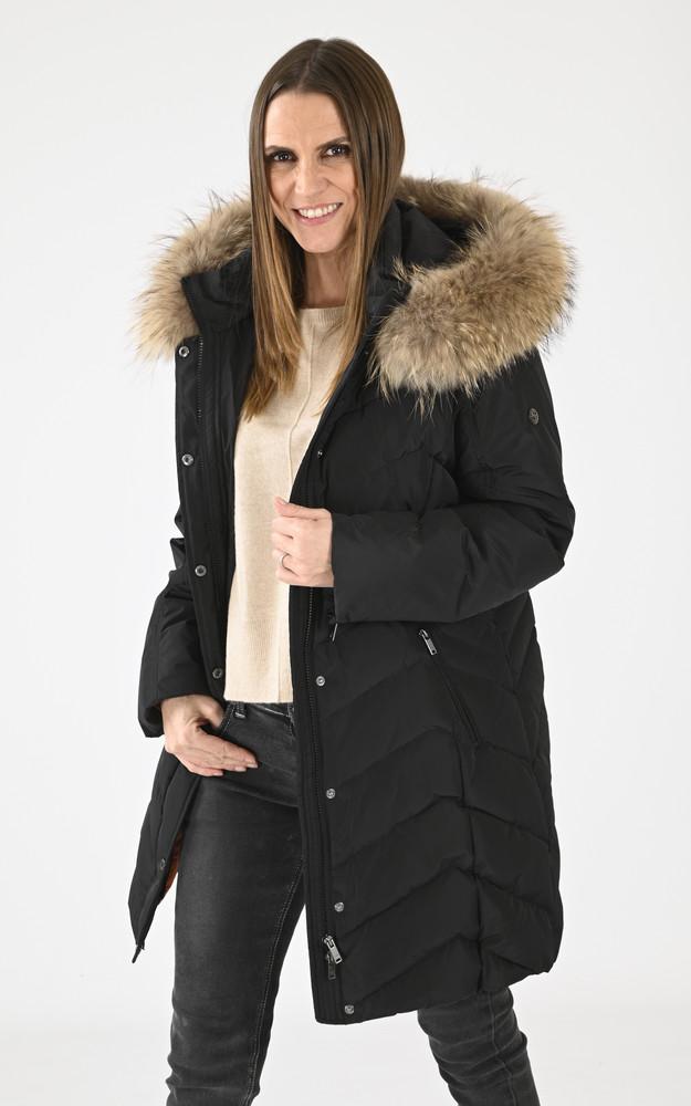 La Canadienne Doudoune Jemma Coupe Confort Noire