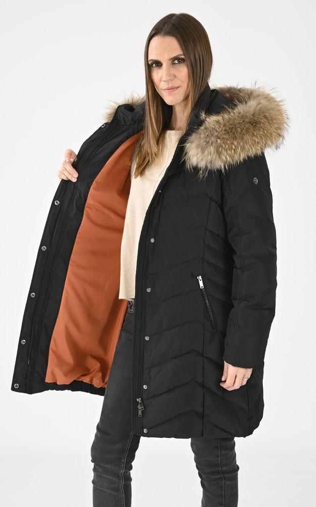 La Canadienne Doudoune Jemma Coupe Confort Noire