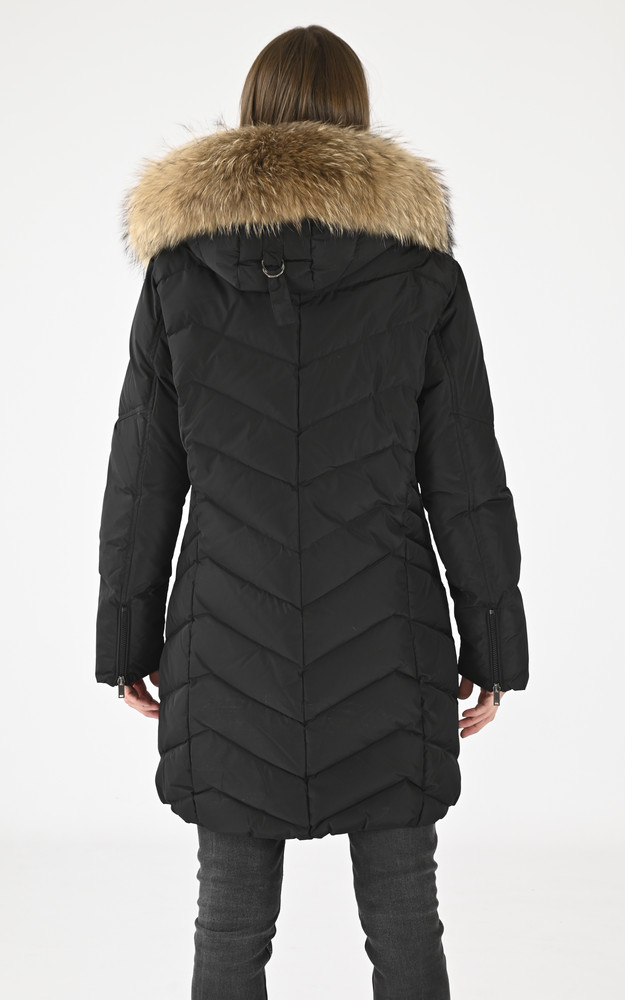 La Canadienne Doudoune Jemma Coupe Confort Noire