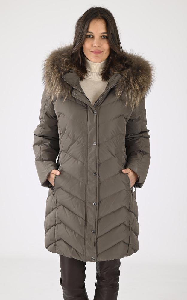 La Canadienne Doudoune Jemma Coupe Confort Taupe