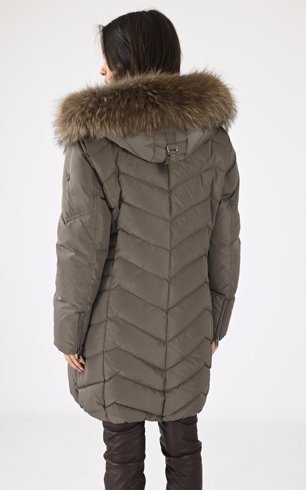 La Canadienne Doudoune Jemma Coupe Confort Taupe