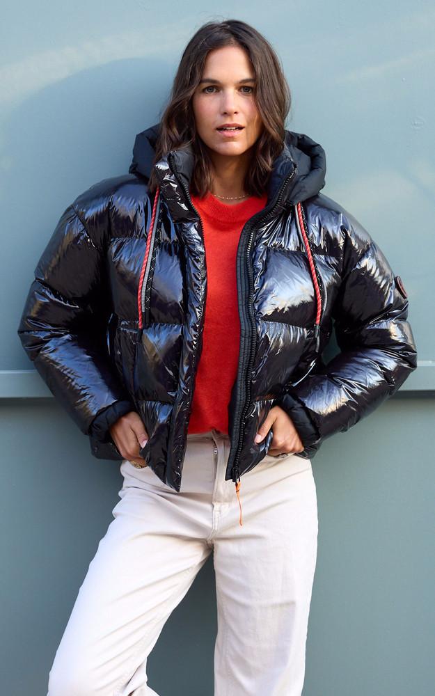 la canadienne Doudoune Lili Bright noir brillant