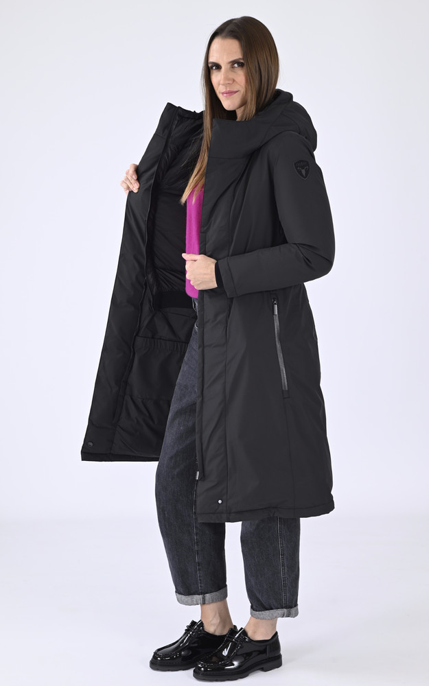 La Canadienne Doudoune Longue Lara Noire