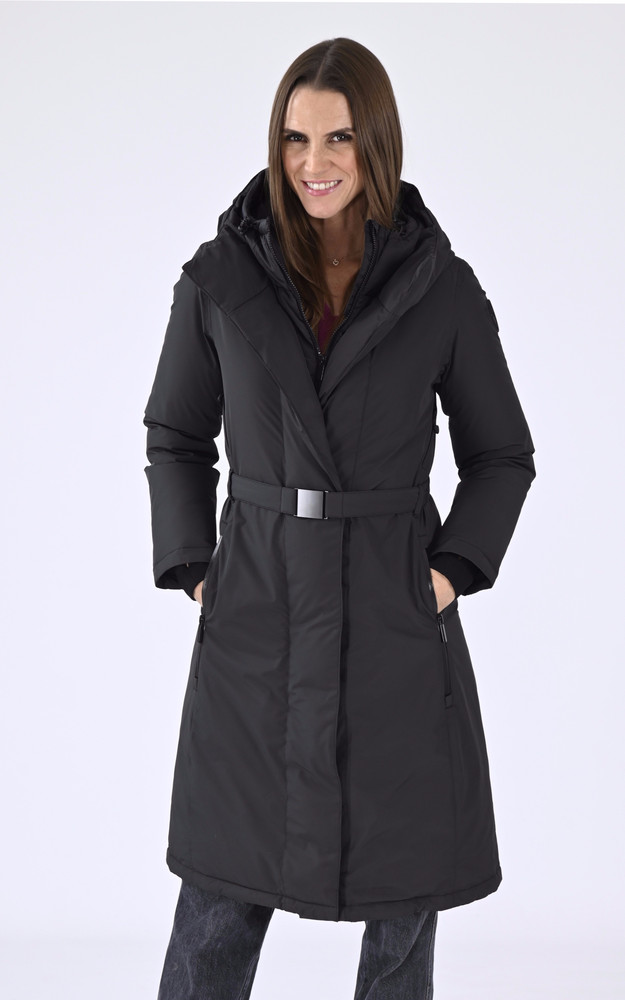 la canadienne Doudoune longue Lara noire