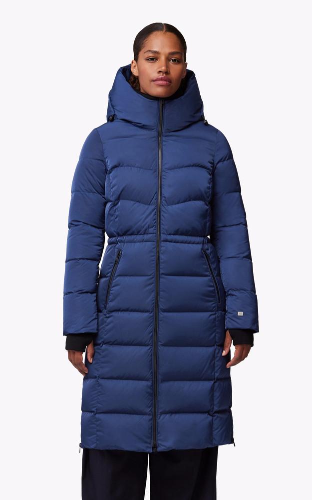 la canadienne Doudoune longue Liv bleu foncé