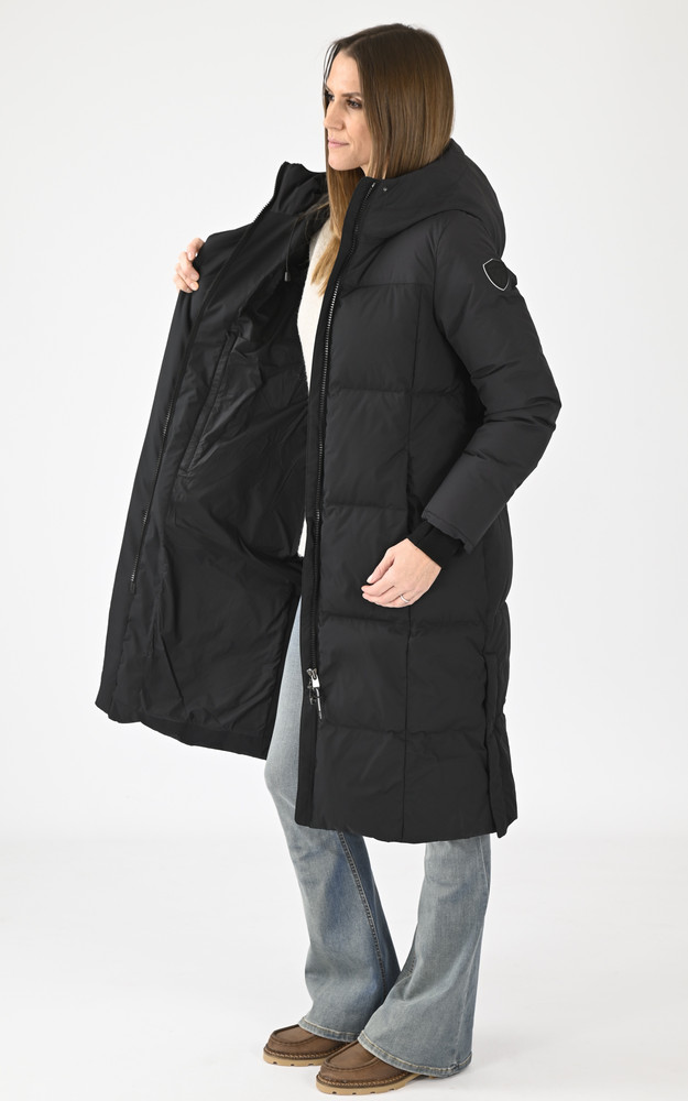 La Canadienne Doudoune Longue Millie Noire