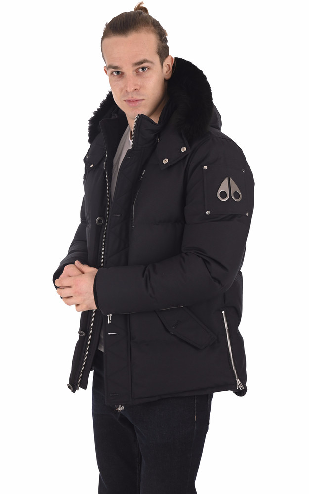 La Canadienne Doudoune M3Q Col Renard Bleu Foncé