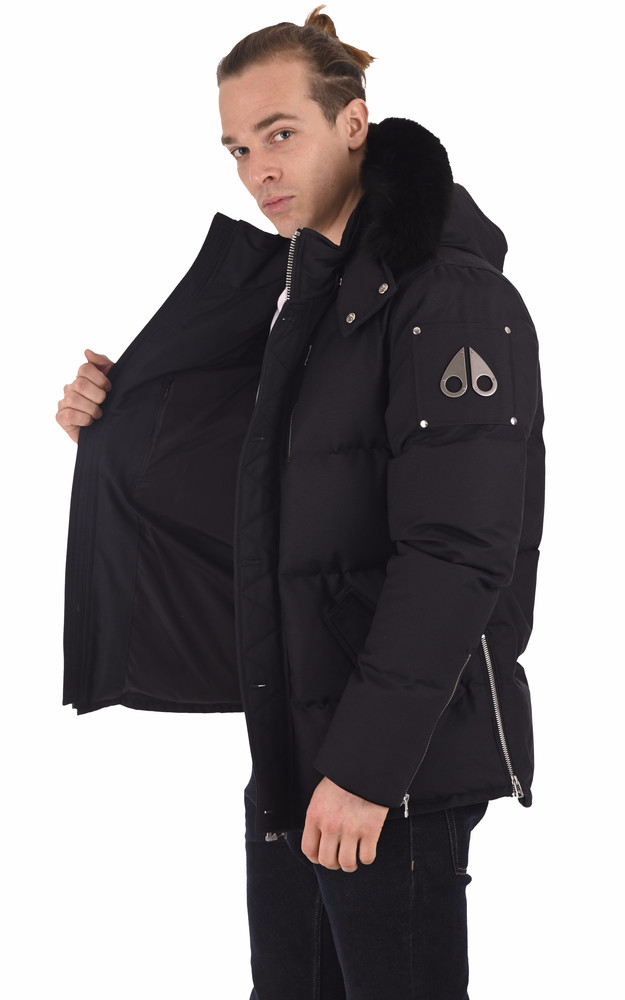 La Canadienne Doudoune M3Q Col Renard Bleu Foncé