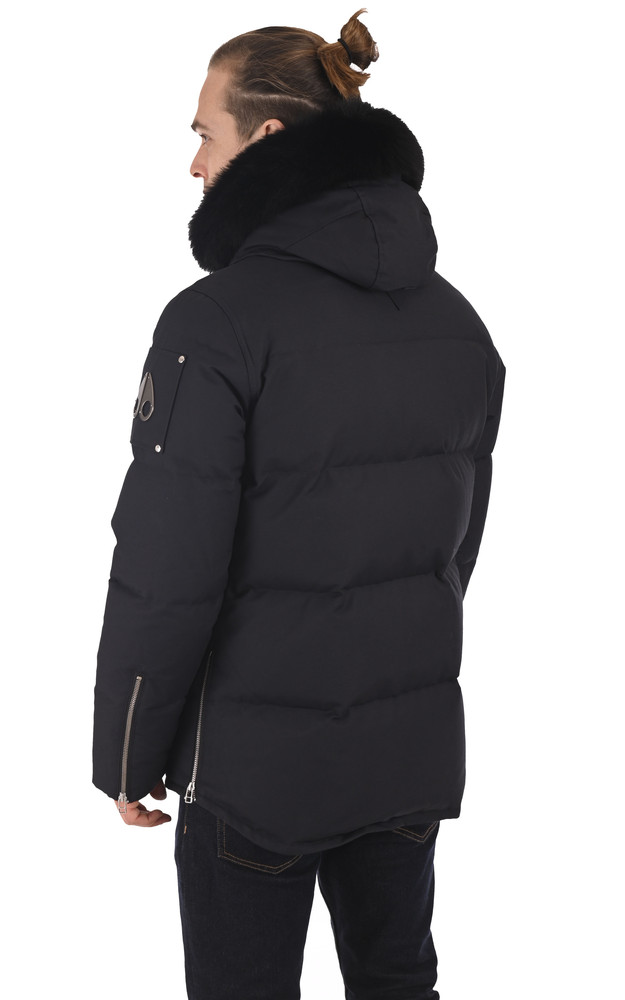 La Canadienne Doudoune M3Q Col Renard Bleu Foncé