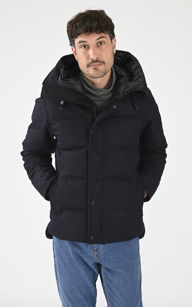 La Canadienne Doudoune MacMillan Wool Bleu Marine