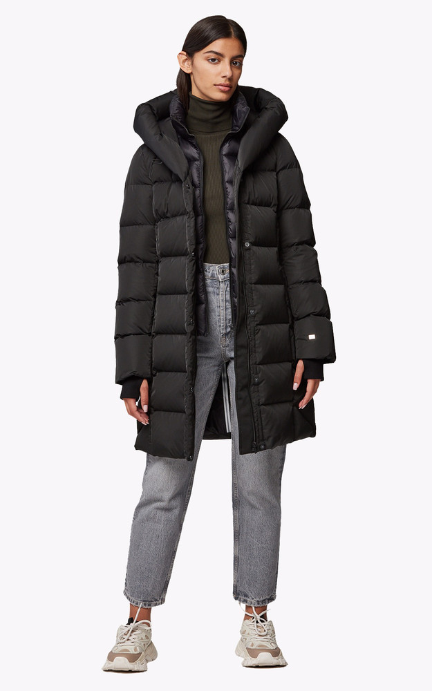 La Canadienne Doudoune Mi-longue Sonny Noire