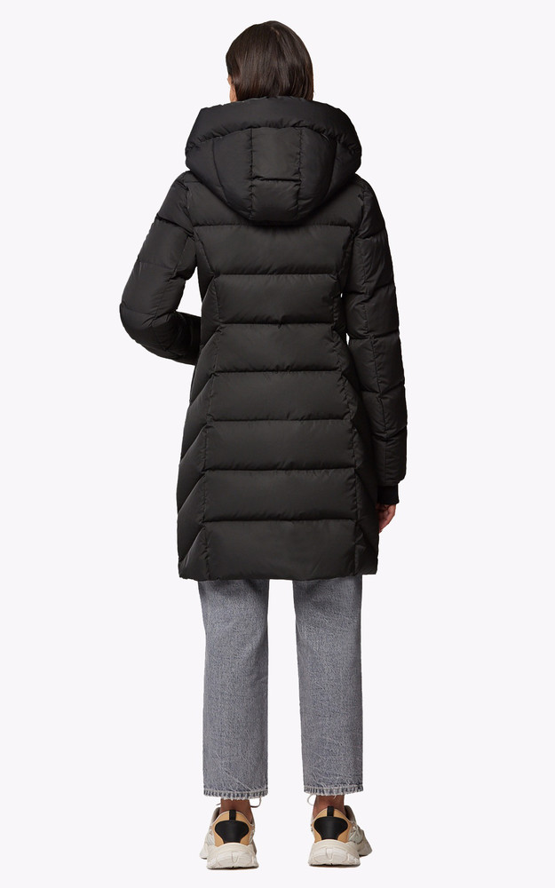 La Canadienne Doudoune Mi-longue Sonny Noire