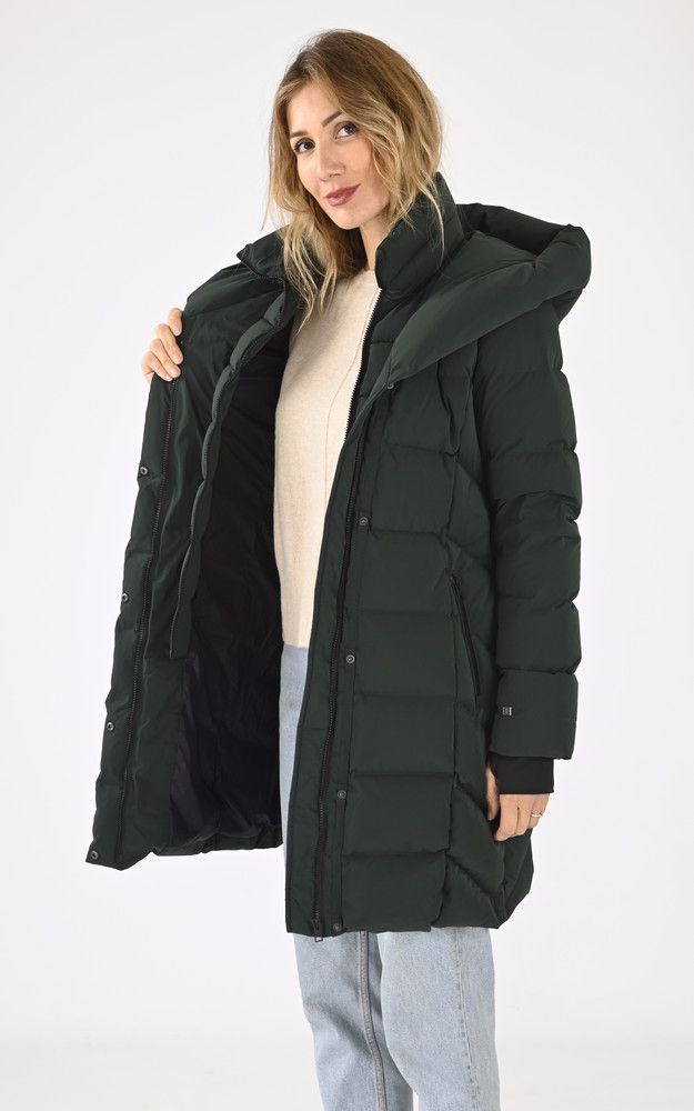 La Canadienne Doudoune Mi-longue Sonny Verte