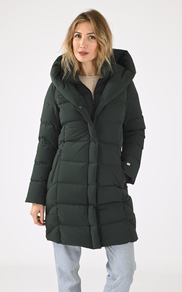 La Canadienne Doudoune Mi-longue Sonny Verte