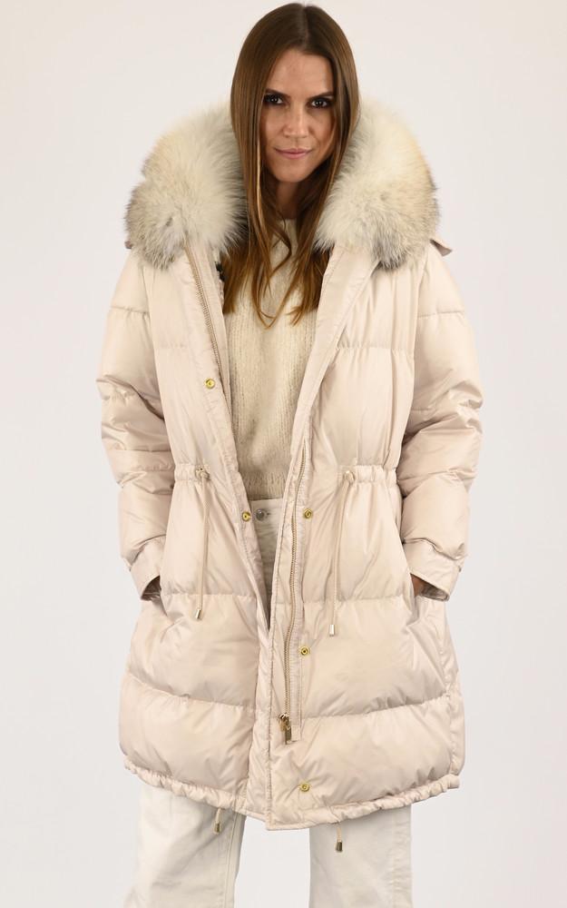 La Canadienne Doudoune Renard Bellatrix Beige