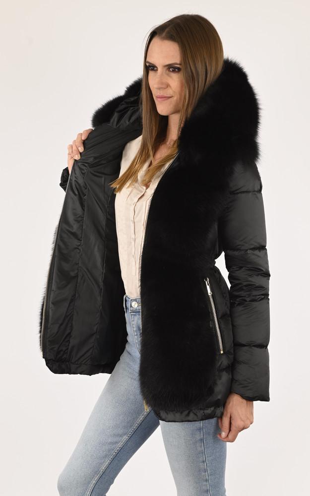 La Canadienne Doudoune Renard Collinetta Noire
