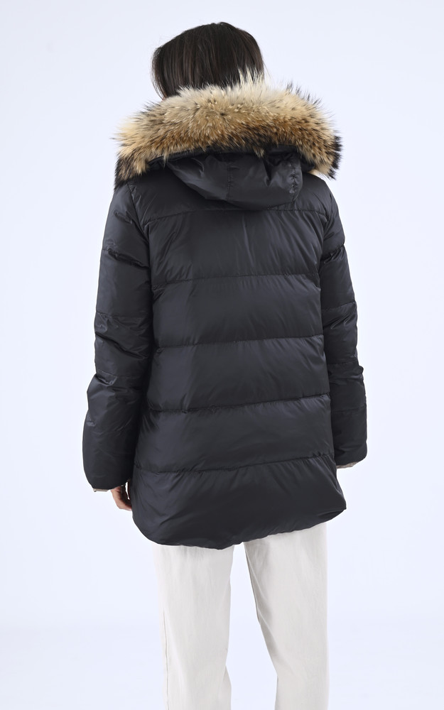 La Canadienne Doudoune Réversible à Capuche Noire