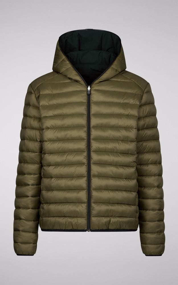 La Canadienne Doudoune Réversible Ezra Green Black