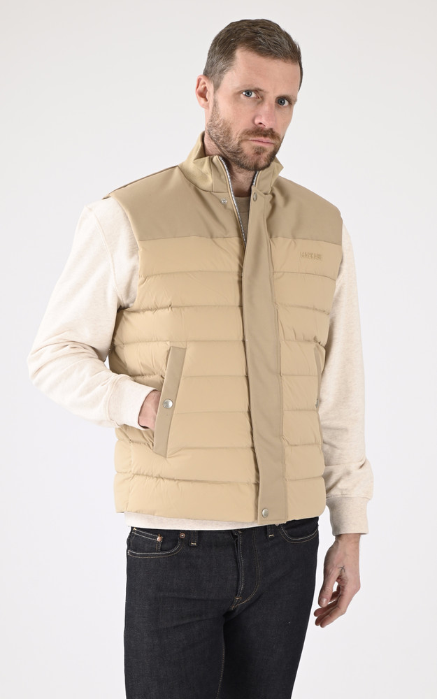 La Canadienne Doudoune Sans Manches Brody Beige