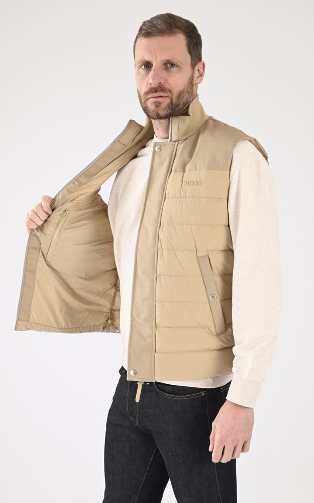 La Canadienne Doudoune Sans Manches Brody Beige