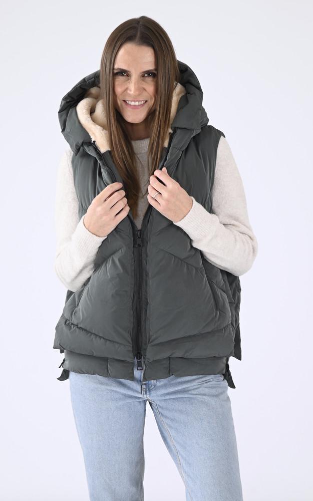 La Canadienne Doudoune Sans Manches Dew Kaki