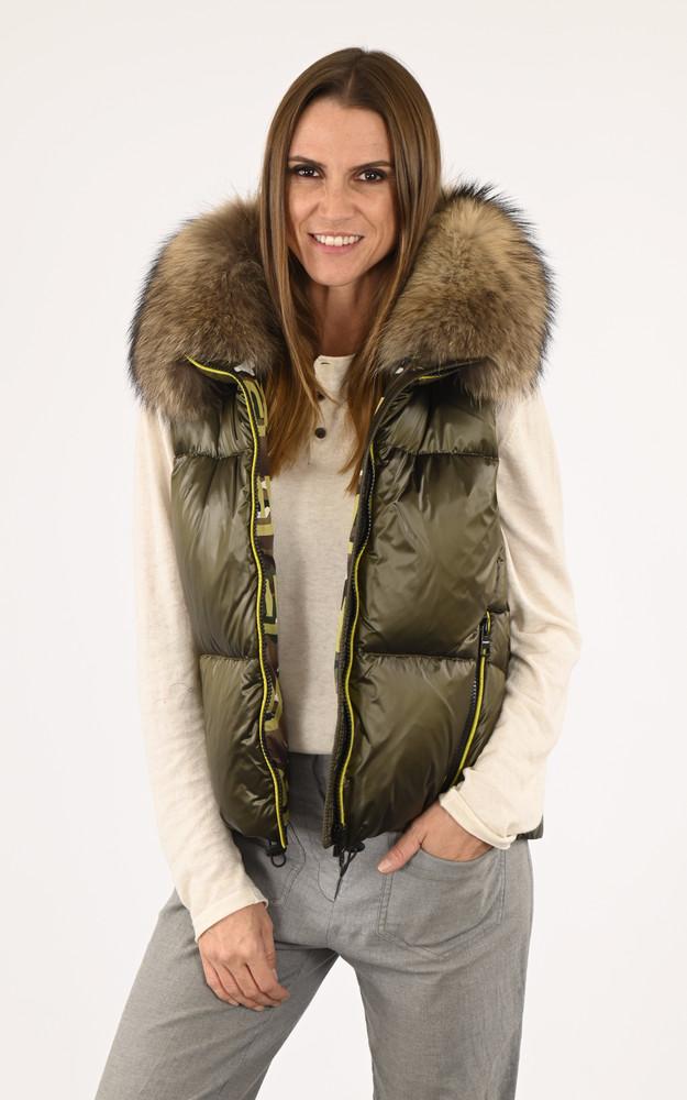 La Canadienne Doudoune Sans Manches Elisabeth Kaki