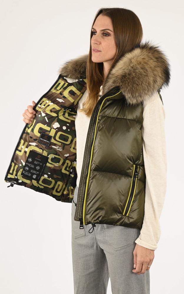 La Canadienne Doudoune Sans Manches Elisabeth Kaki