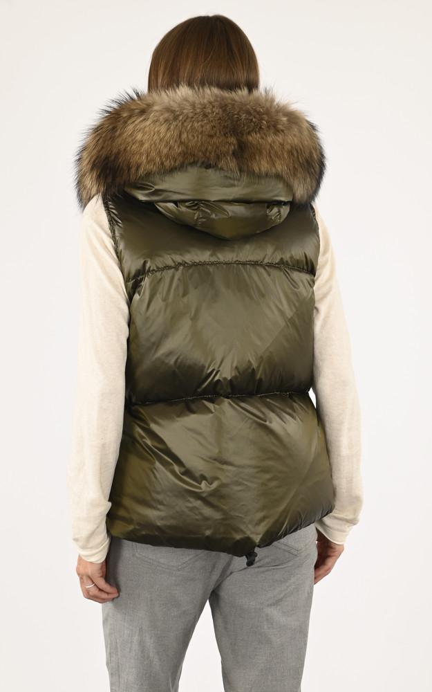 La Canadienne Doudoune Sans Manches Elisabeth Kaki