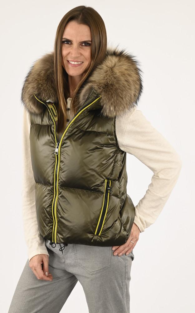 la canadienne Doudoune sans manches Elisabeth kaki