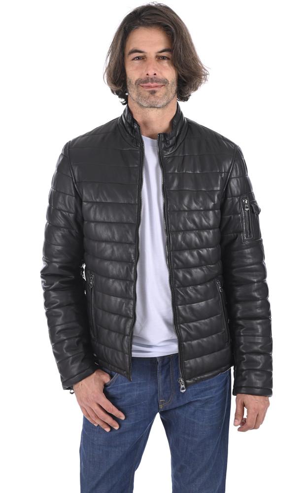 La Canadienne Doudoune Travis Cuir Noir