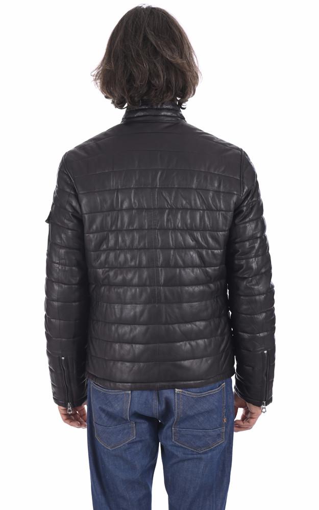 La Canadienne Doudoune Travis Cuir Noir