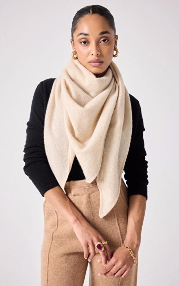 la canadienne Echarpe cachemire beige