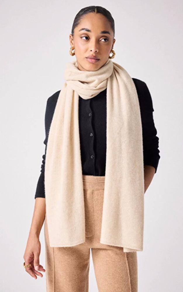 la canadienne Echarpe cachemire beige