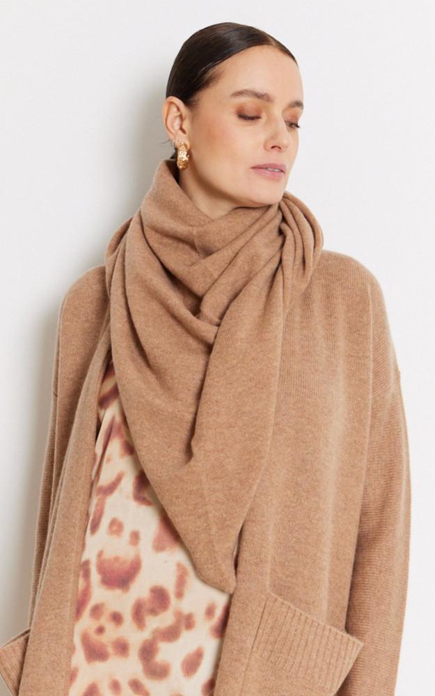 La Canadienne Echarpe Cachemire Camel