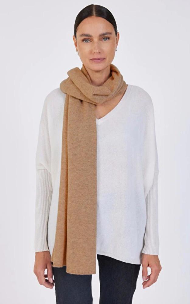 la canadienne Echarpe cachemire camel