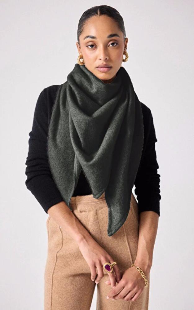 la canadienne Echarpe cachemire kaki