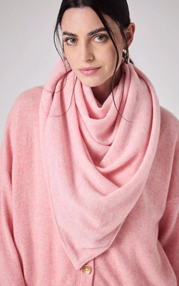 la canadienne Echarpe cachemire rose