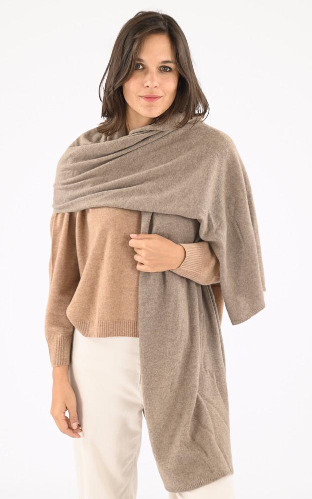 La Canadienne Echarpe Cachemire Taupe