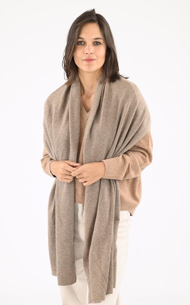 la canadienne Echarpe cachemire taupe