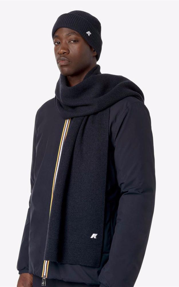 la canadienne Echarpe en laine Etienne mixte noir