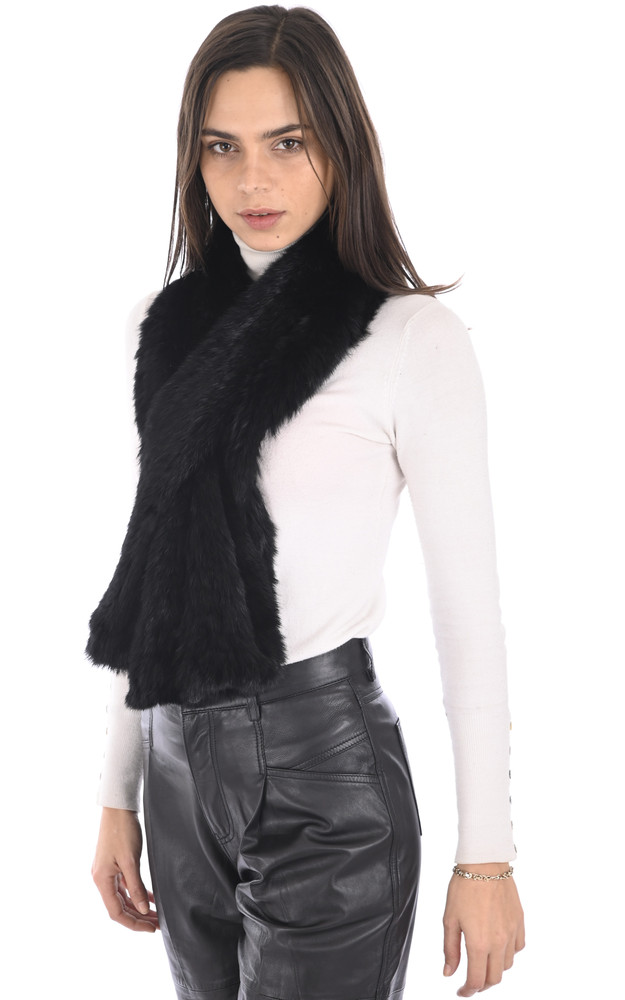 la canadienne Echarpe lapin noir