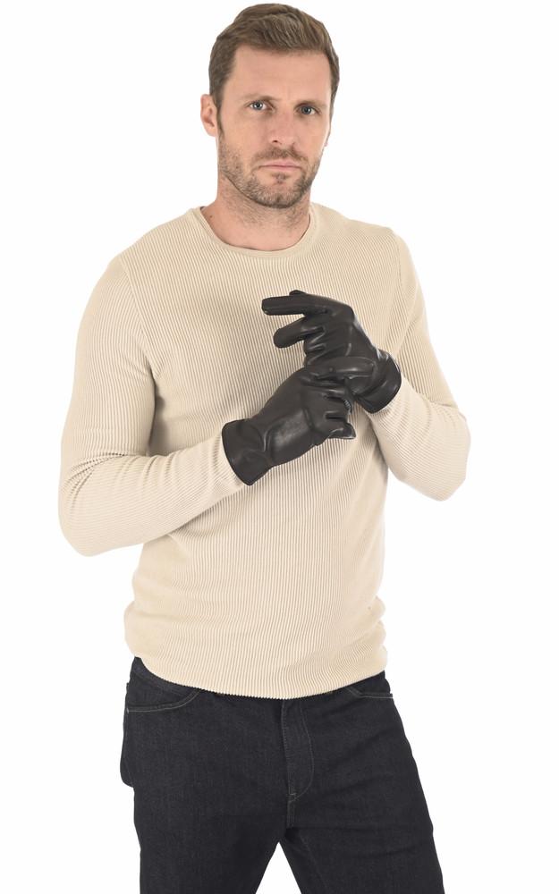la canadienne Gants agneau noir