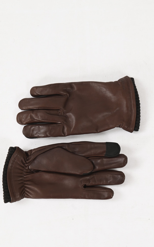 la canadienne Gants chaud mouton marron