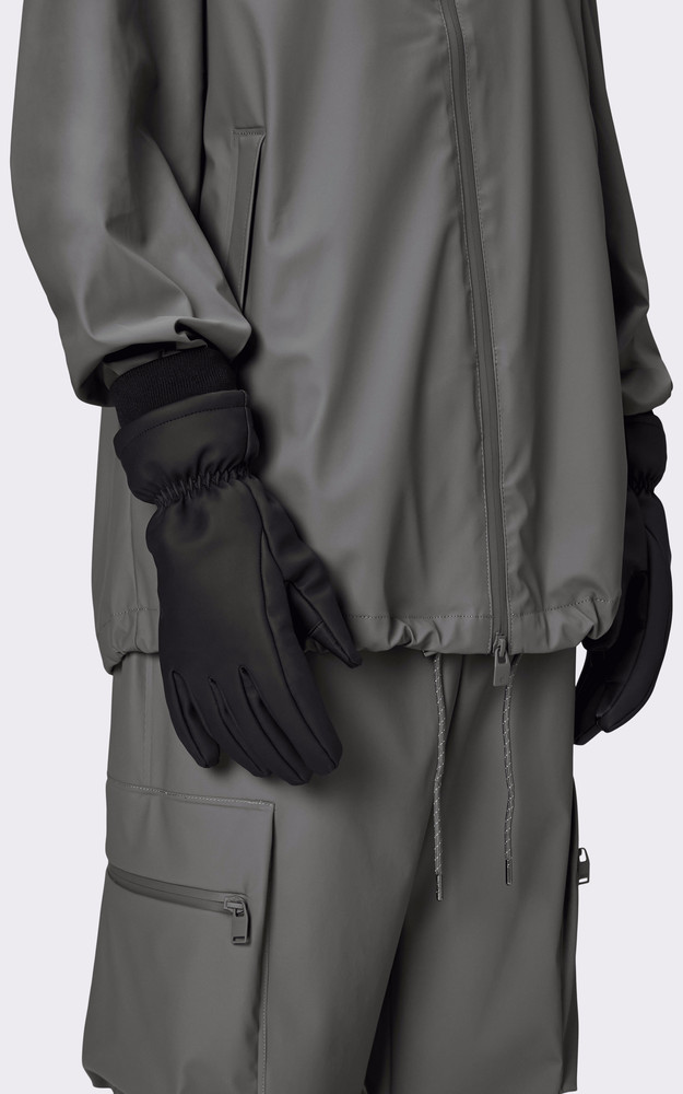 La Canadienne Gants Doublés Polaire Noir