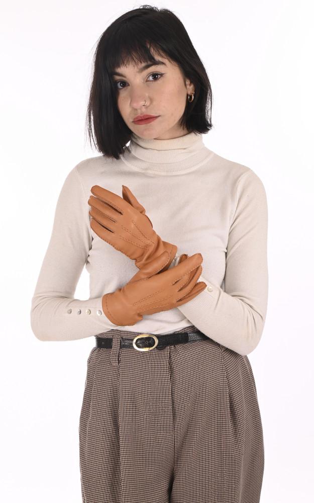 la canadienne Gants en cerf camel