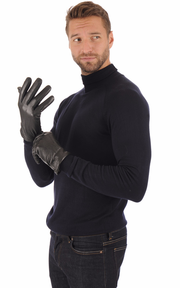 la canadienne Gants en cuir cerf noir