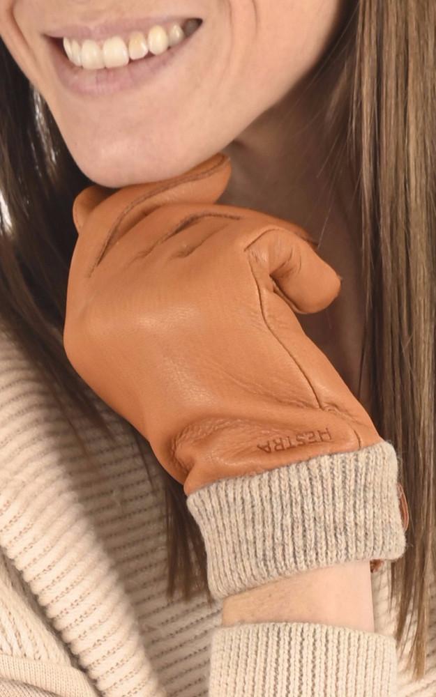 La Canadienne Gants En Cuir De Cerf Camel