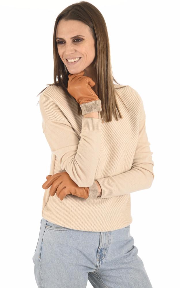 la canadienne Gants en cuir de cerf camel