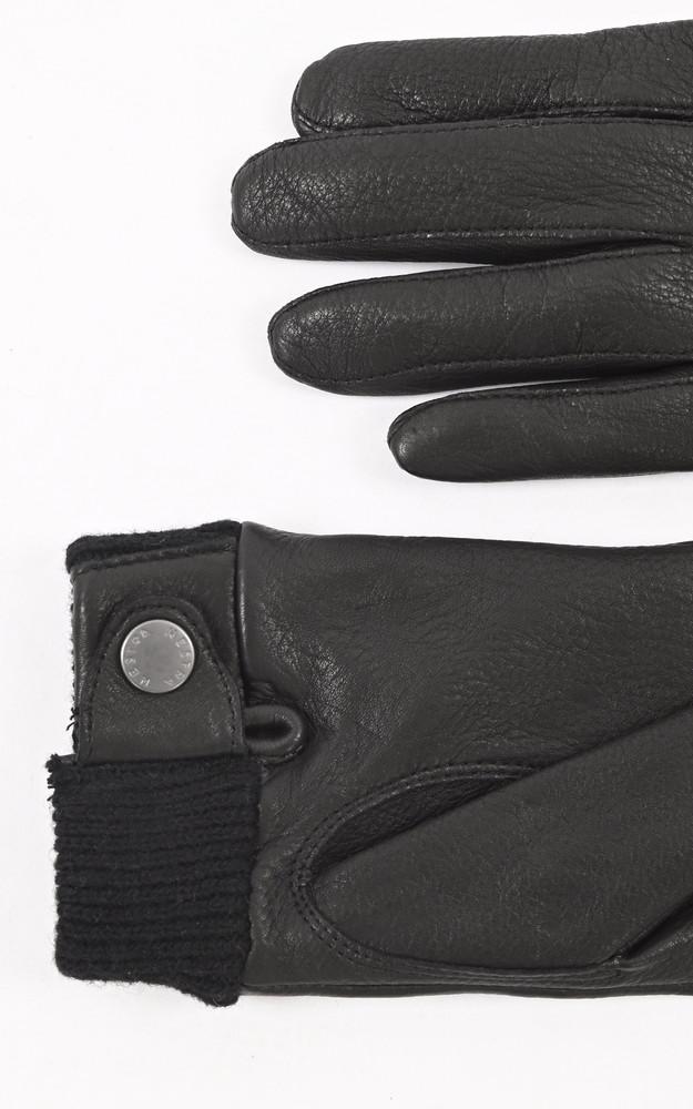 La Canadienne Gants En Cuir De Cerf Noir