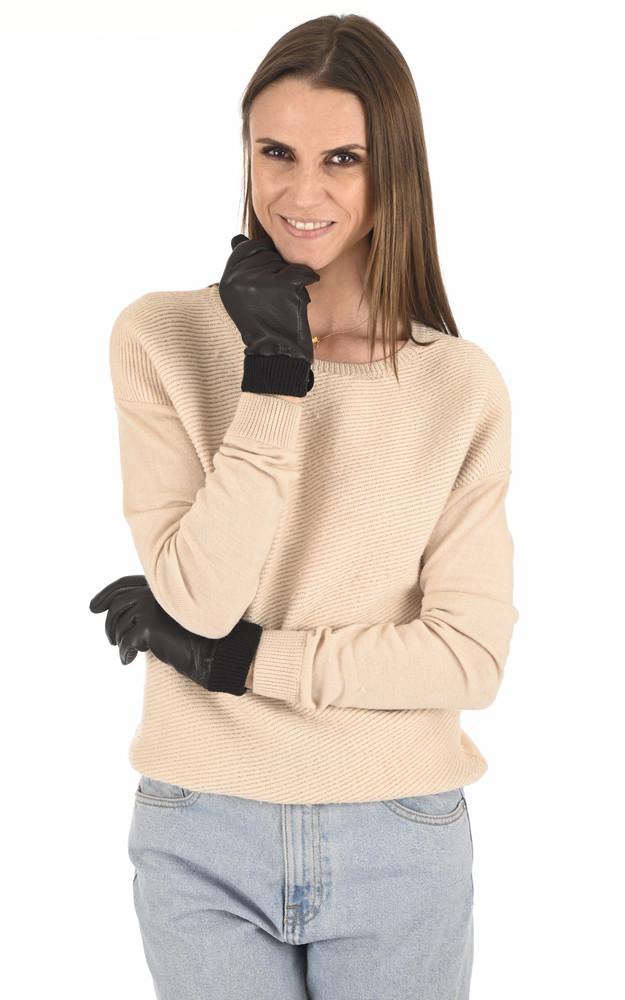 la canadienne Gants en cuir de cerf noir